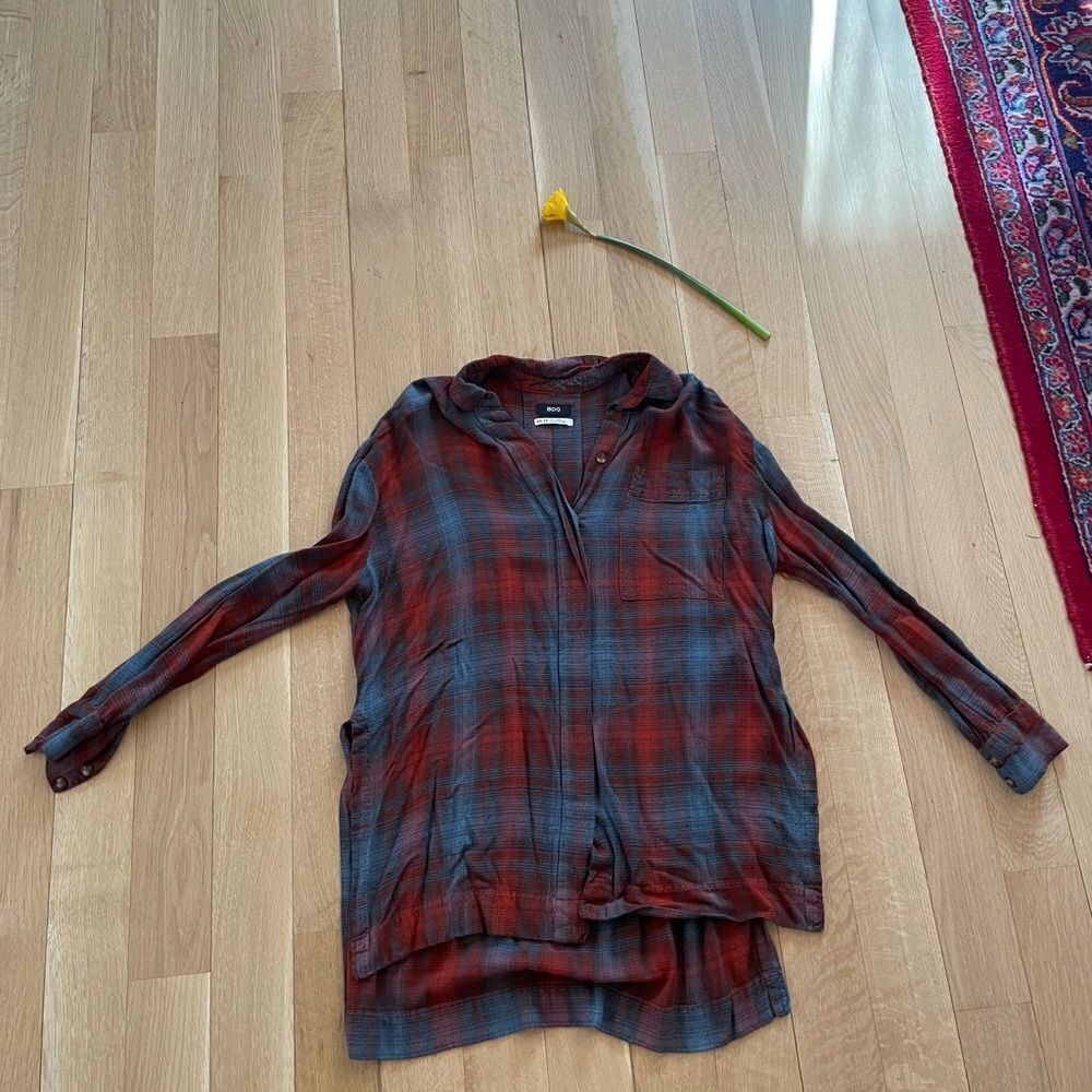 Plaid oversized button down shirt from urban outfitters